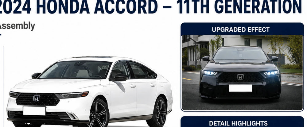 AP-015 Honda Accord - 11th Generation RS7-Style Headlight Assembly - product focus