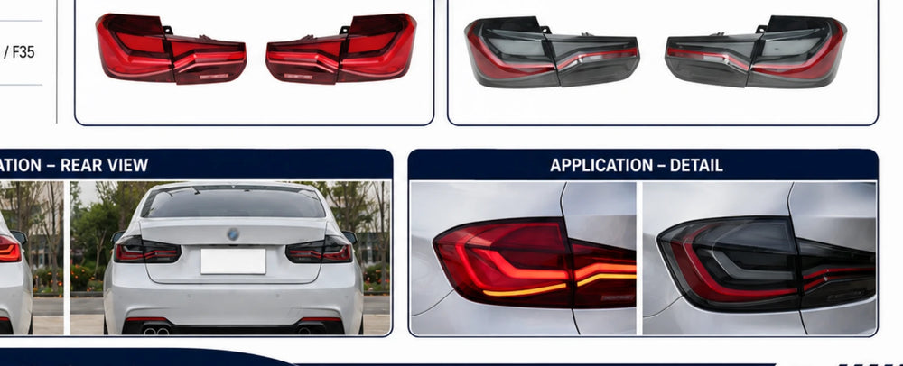 AP-027 BMW 3 Series F30/F35 Rear Taillight Assembly - application detail