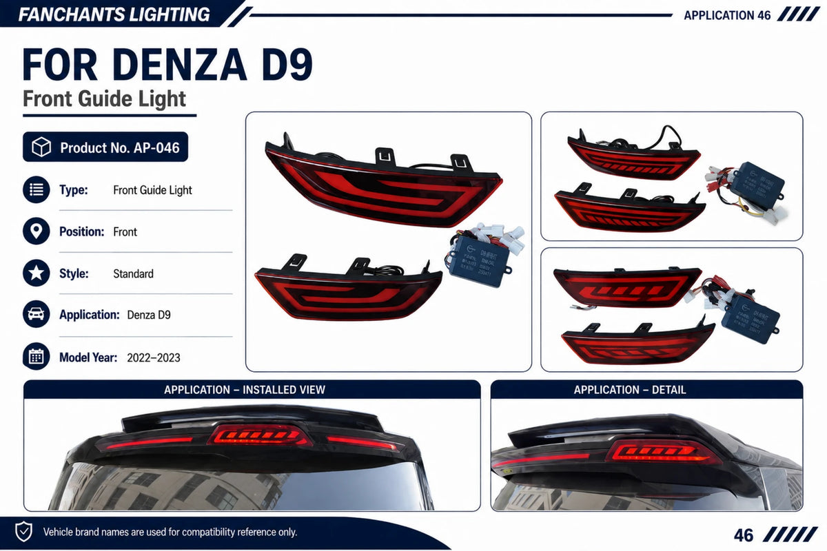 AP-046 Denza D9 Front Guide Light - official catalog overview