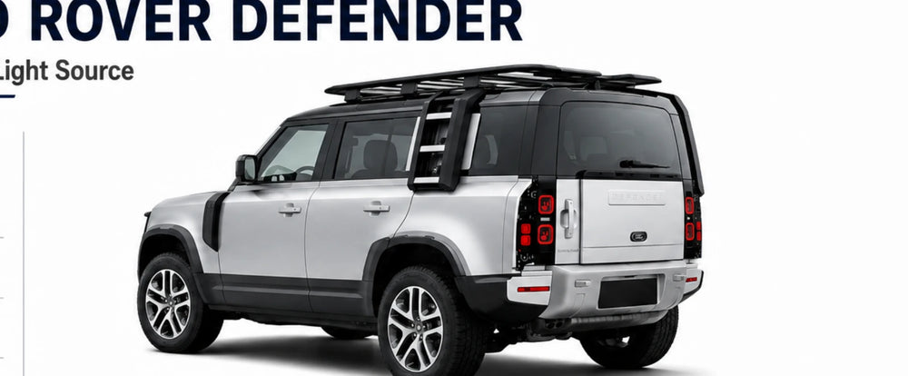 LR-003 Land Rover Defender Rear Taillights - OLED Light Source - product focus