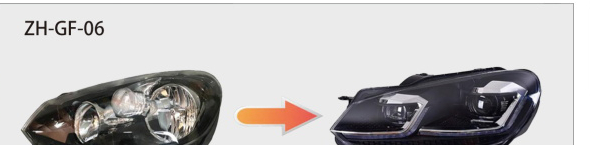 Volkswagen Golf 6 Upgrade Headlight, 2009–2012 — ZH-GF-06 catalog product image product image 1