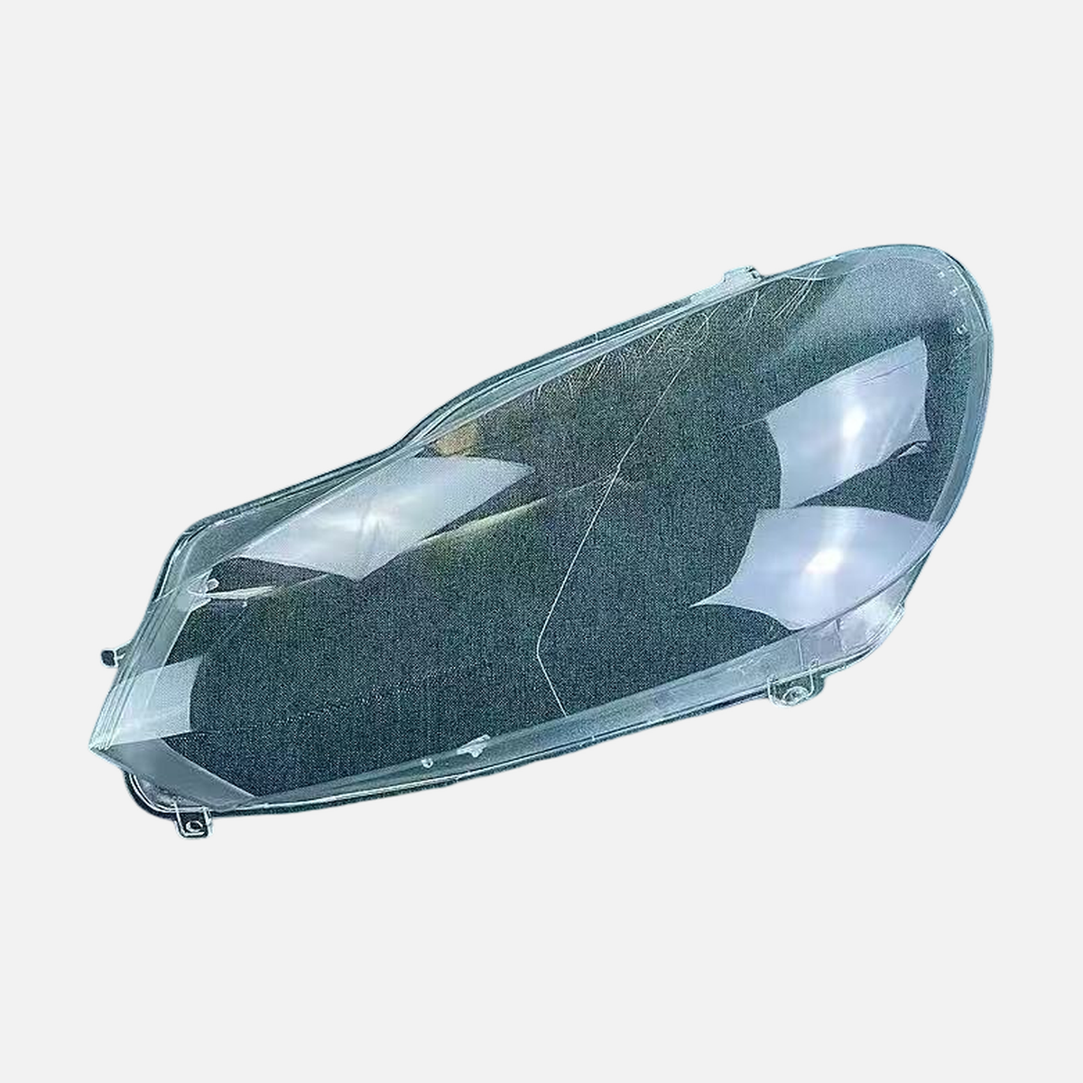 FANCHANTS headlight lens component for Volkswagen Golf 6 2009-2012, product view for shape and mounting-tab comparison product image 1