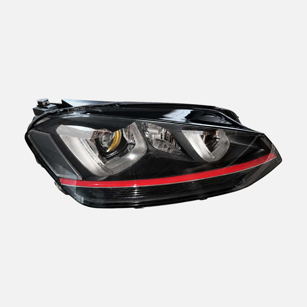 FANCHANTS high-configuration headlight assembly for Volkswagen Golf 7 2013-2017, front view for lens, projector and trim-layout comparison product image 1