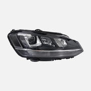 FANCHANTS medium-configuration halogen headlight for Volkswagen Golf 7 2013-2017, upgraded product front view for visual comparison