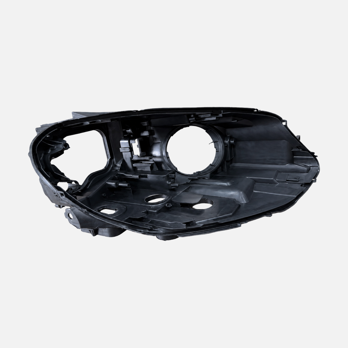 FANCHANTS medium-configuration halogen headlight housing for Volkswagen Golf 7 2013-2017, inner view; verify side, openings and mounting points product image 1