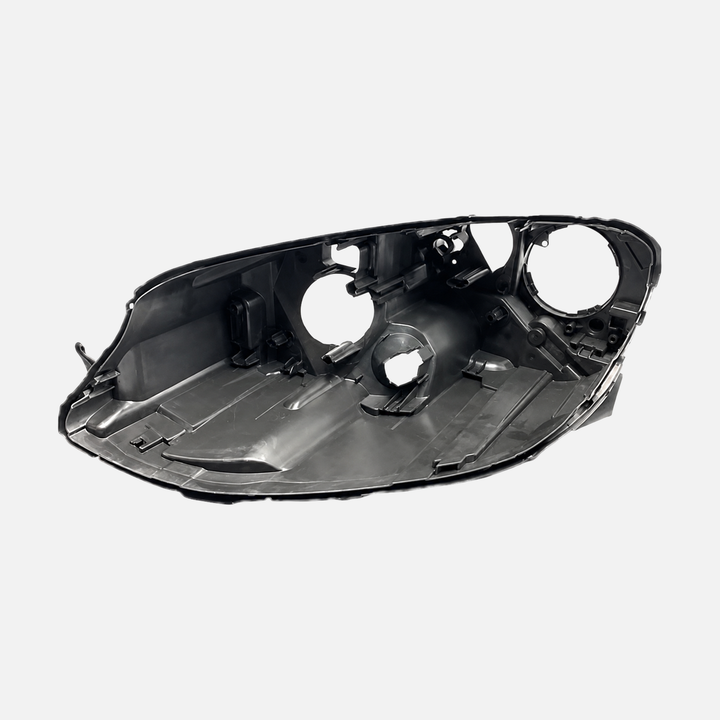 FANCHANTS low-configuration halogen headlight housing for Volkswagen Golf 7 2013-2017, inner view; verify side, openings and mounting points