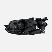 FANCHANTS low-configuration halogen headlight assembly for Volkswagen Golf 7.5 2017-2019, rear view for housing, covers and mounting-point comparison