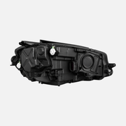 FANCHANTS medium-configuration halogen headlight assembly for Volkswagen Golf 7.5 2017-2019, rear view for housing, covers and mounting-point comparison