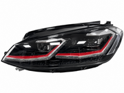 Volkswagen Golf 7.5 2017-2019 headlight assembly ZH-GF-22 red accent front view