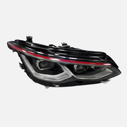 FANCHANTS aftermarket headlight assembly for Volkswagen Golf 8 2020-2023, HIGH-GTI mapping configuration dedicated front view; verify side and lamp label