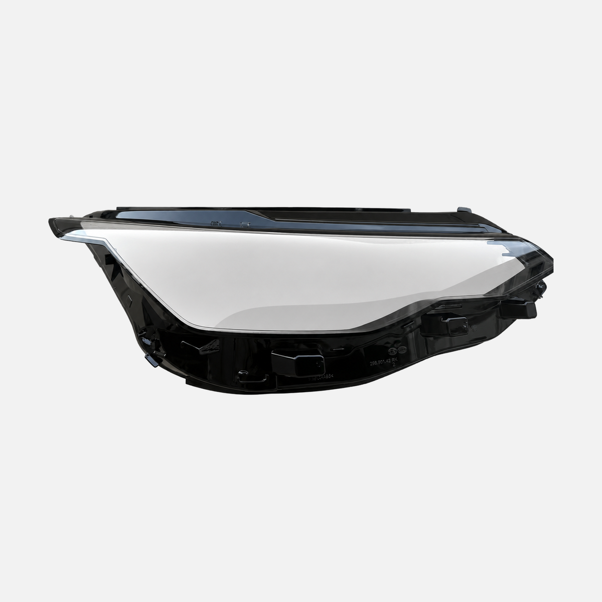 FANCHANTS aftermarket headlight lens for Volkswagen Golf 2024-2025; compare lens perimeter, tabs, optical surface and required side product image 1
