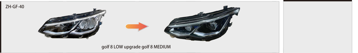 Volkswagen Golf 8 2020–2023 Halogen Upgrade Headlight | ZH-GF-40 catalog product image