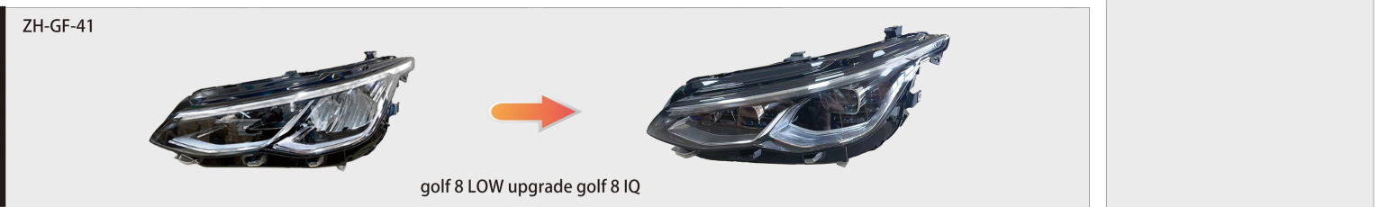 Volkswagen Golf 8 2020–2023 Halogen Upgrade Headlight | ZH-GF-41 catalog product image product image 1
