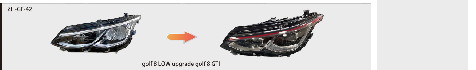 Volkswagen Golf 8 2020–2023 Halogen Upgrade Headlight | ZH-GF-42 catalog product image product image 1