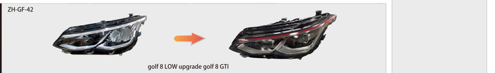Volkswagen Golf 8 2020–2023 Halogen Upgrade Headlight | ZH-GF-42 catalog product image