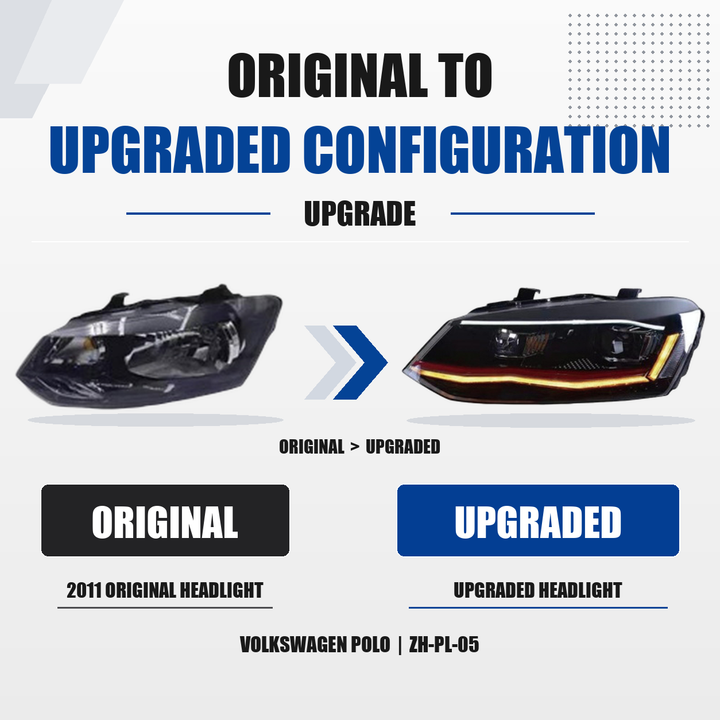 Volkswagen Polo Upgrade Headlight, 2011–2018 — ZH-PL-05