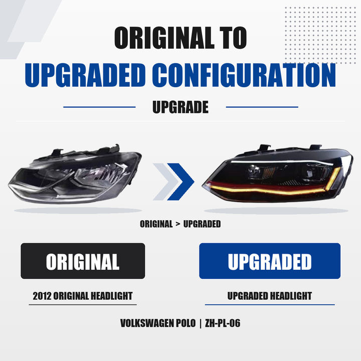 Volkswagen Polo Upgrade Headlight, 2011–2018 — ZH-PL-06