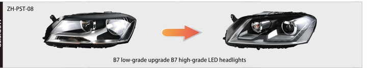 Volkswagen Passat B7 Upgrade Headlight, 2012–2015 — ZH-PST-08 catalog product image
