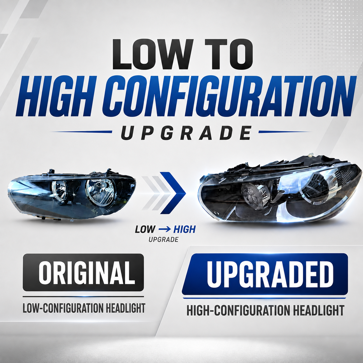 Volkswagen Scirocco ZH-SC-03 low configuration to high configuration upgrade comparison product image 1