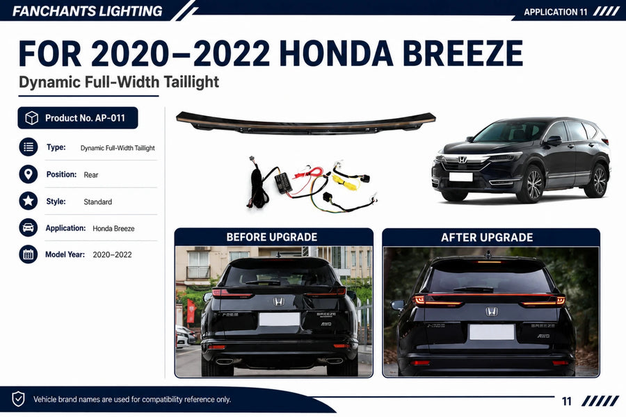 AP-011 Honda Breeze Dynamic Full-Width Taillight - official catalog overview