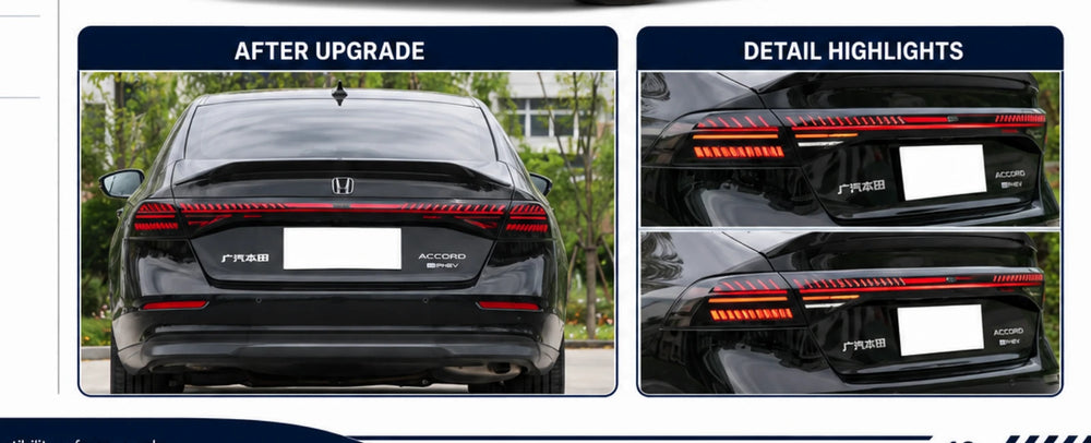 AP-016 Honda Accord - 11th Generation RS7-Style Taillight Assembly - application detail