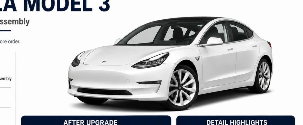 AP-022 Tesla Model 3 Shadow-Wing Taillight Assembly - product focus