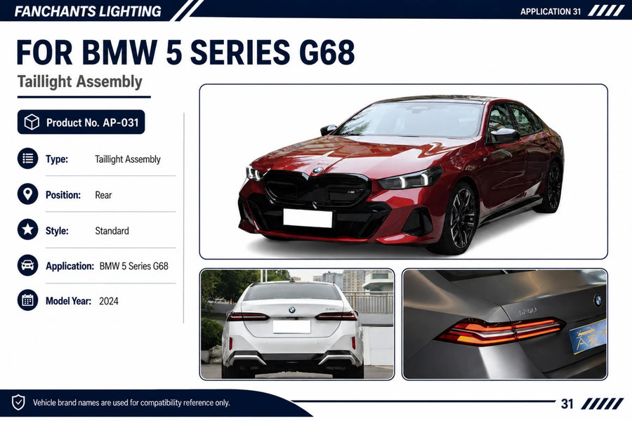 AP-031 BMW 5 Series G68 Taillight Assembly - official catalog overview