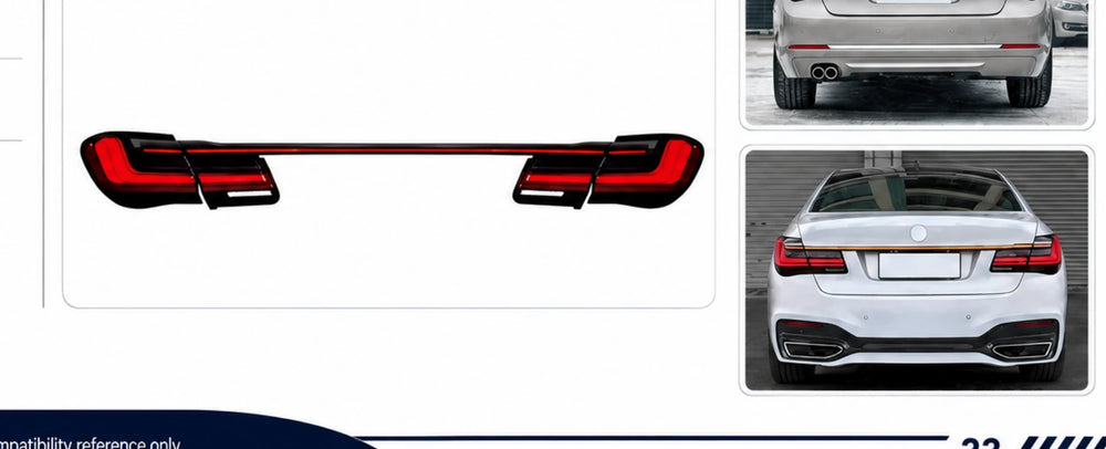 AP-033 BMW 7 Series F02 Full-Width Taillight Assembly - application detail