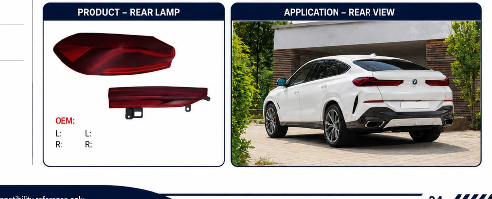 AP-034 BMW X6 G06 Rear Taillight Assembly - application detail