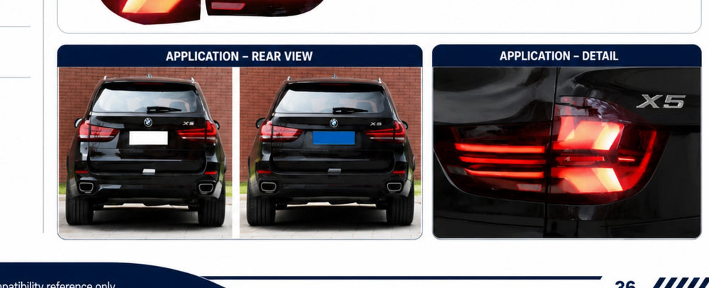 AP-036 BMW X5 F15 Rear Taillight Assembly - application detail