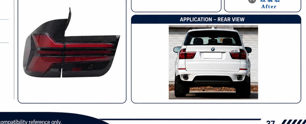 AP-037 BMW X5 E70 Rear Taillight Assembly - application detail