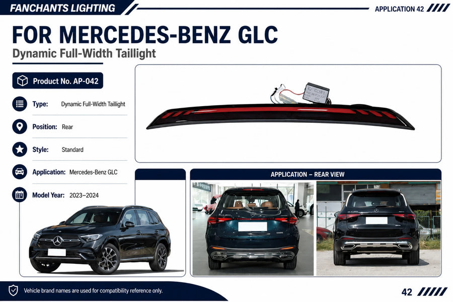 AP-042 Mercedes-Benz GLC Dynamic Full-Width Taillight - official catalog overview