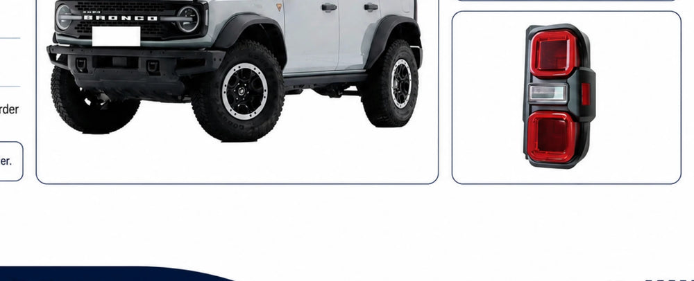 AP-048 Ford Bronco Rear Taillights - OLED Light Source - application detail