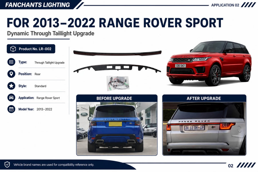 LR-002 Range Rover Sport Dynamic Through Taillight Upgrade - official catalog overview