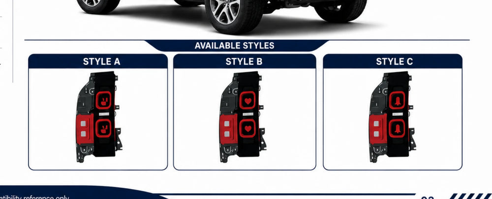 LR-003 Land Rover Defender Rear Taillights - OLED Light Source - application detail