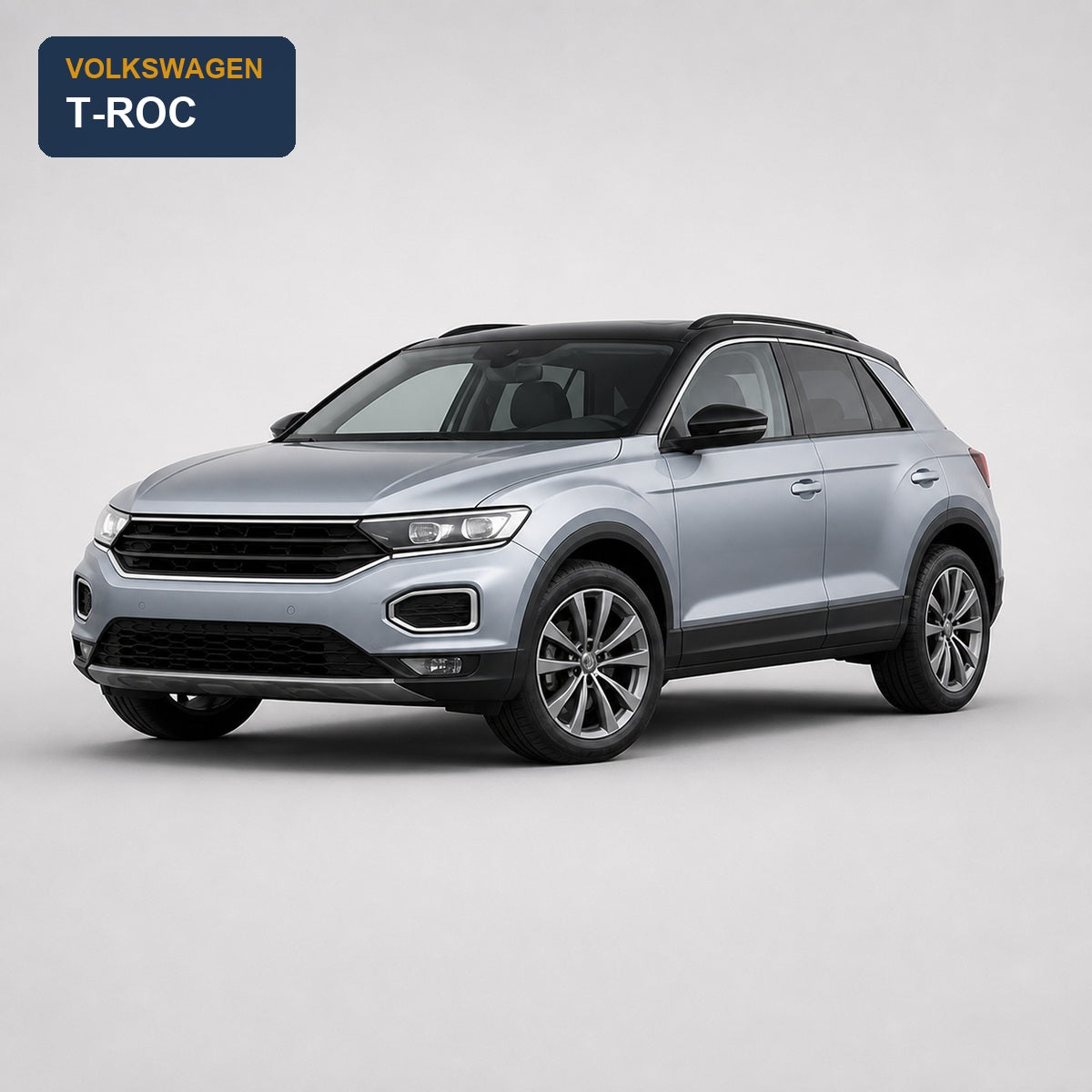 Volkswagen T-Roc vehicle, front three-quarter view